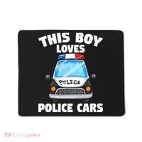 Police Officer This Boy Loves Police Cars Mousepad thumb 0