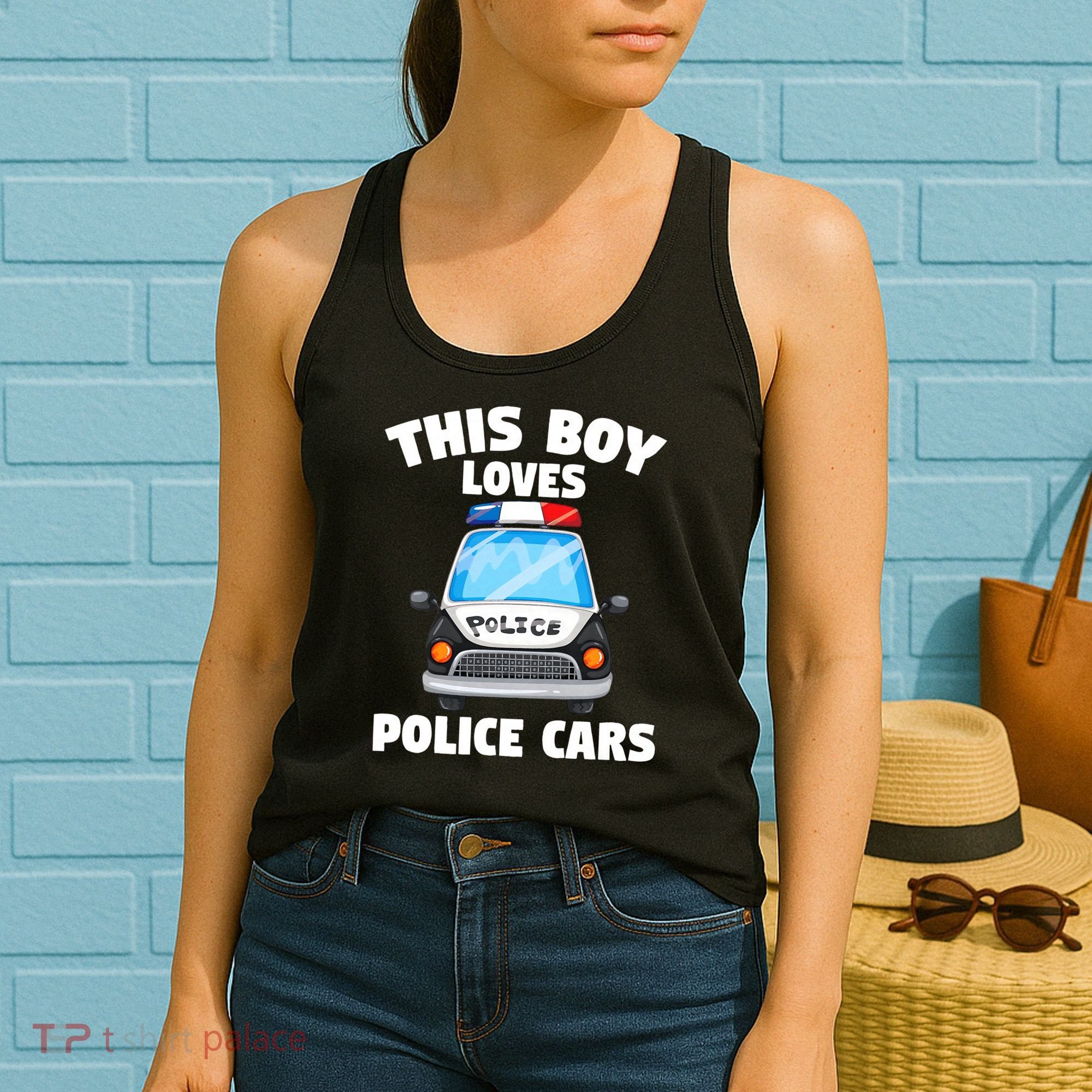 Police Officer This Boy Loves Police Cars Women's Tank Top