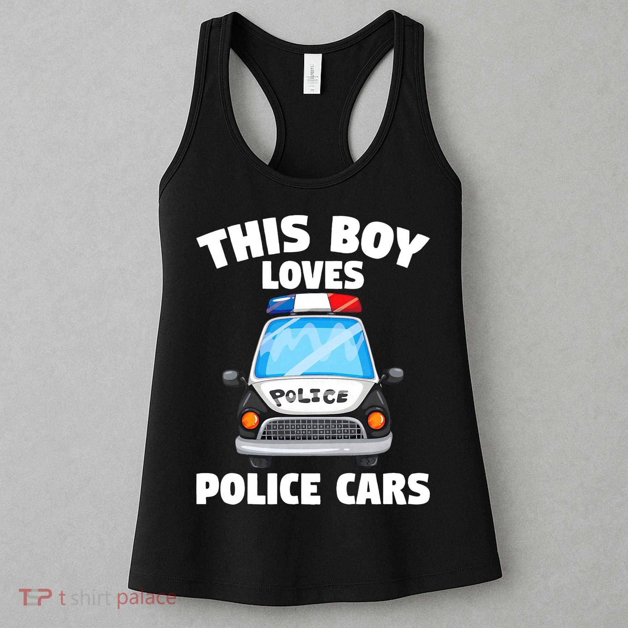 Police Officer This Boy Loves Police Cars Women's Tank Top