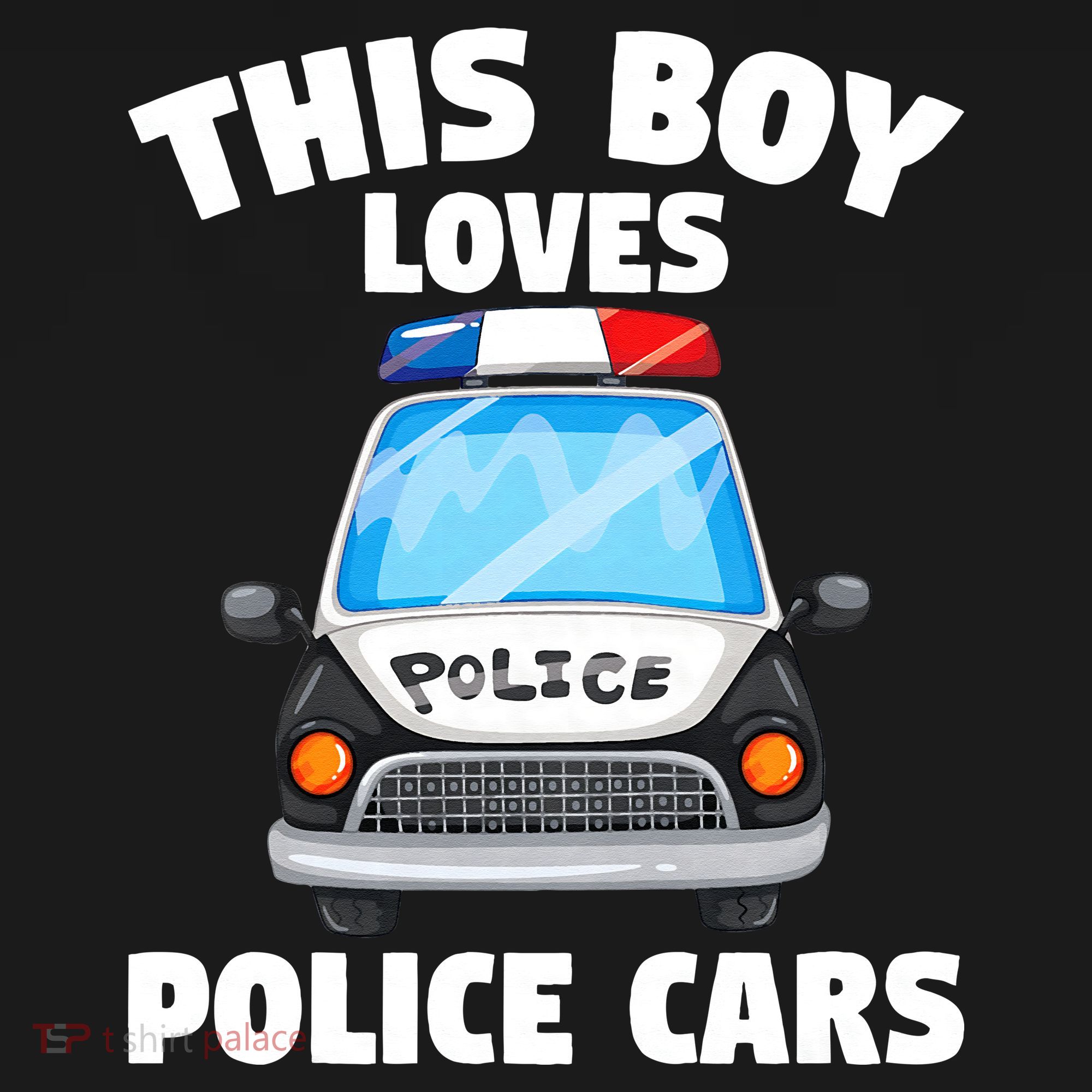 Police Officer This Boy Loves Police Cars Baby Bodysuit