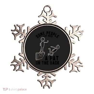 Pat On The Back Funny Adult Sarcastic Design Ornament