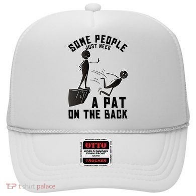 Pat On The Back Funny Adult Sarcastic Design Hat