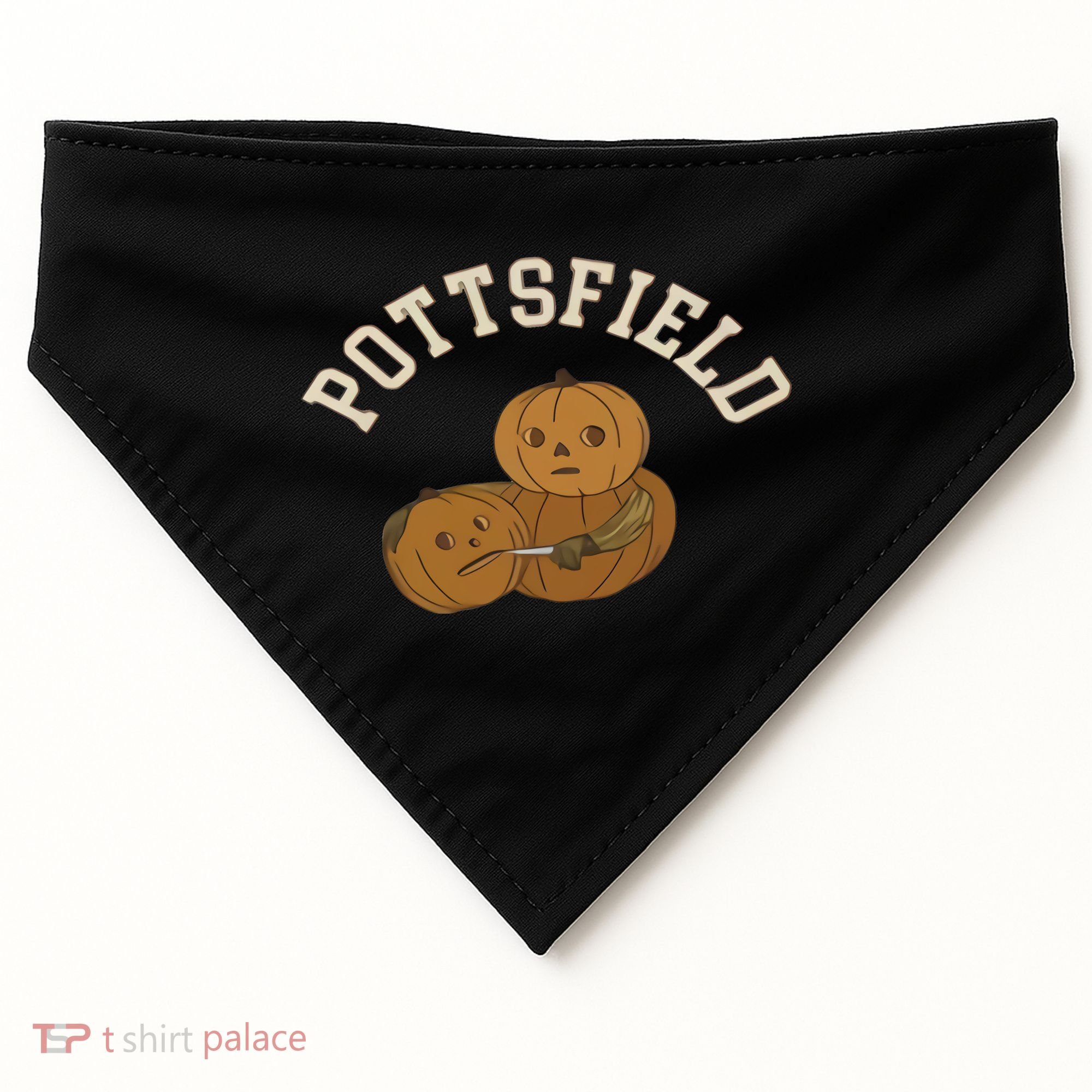 Pottsfield Over The Garden Wall Halloween Wear Pumpkin USA-Made Doggie Bandana