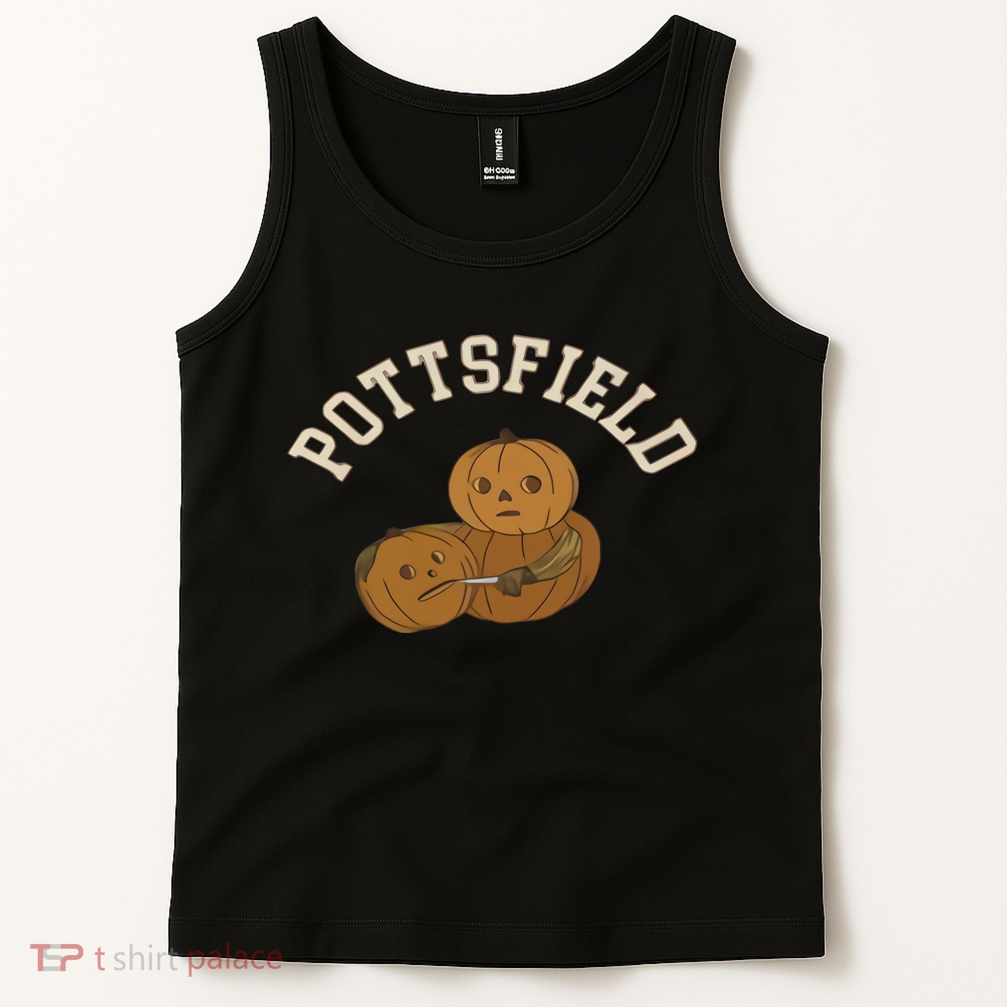 Pottsfield Over The Garden Wall Halloween Wear Pumpkin Tank Top
