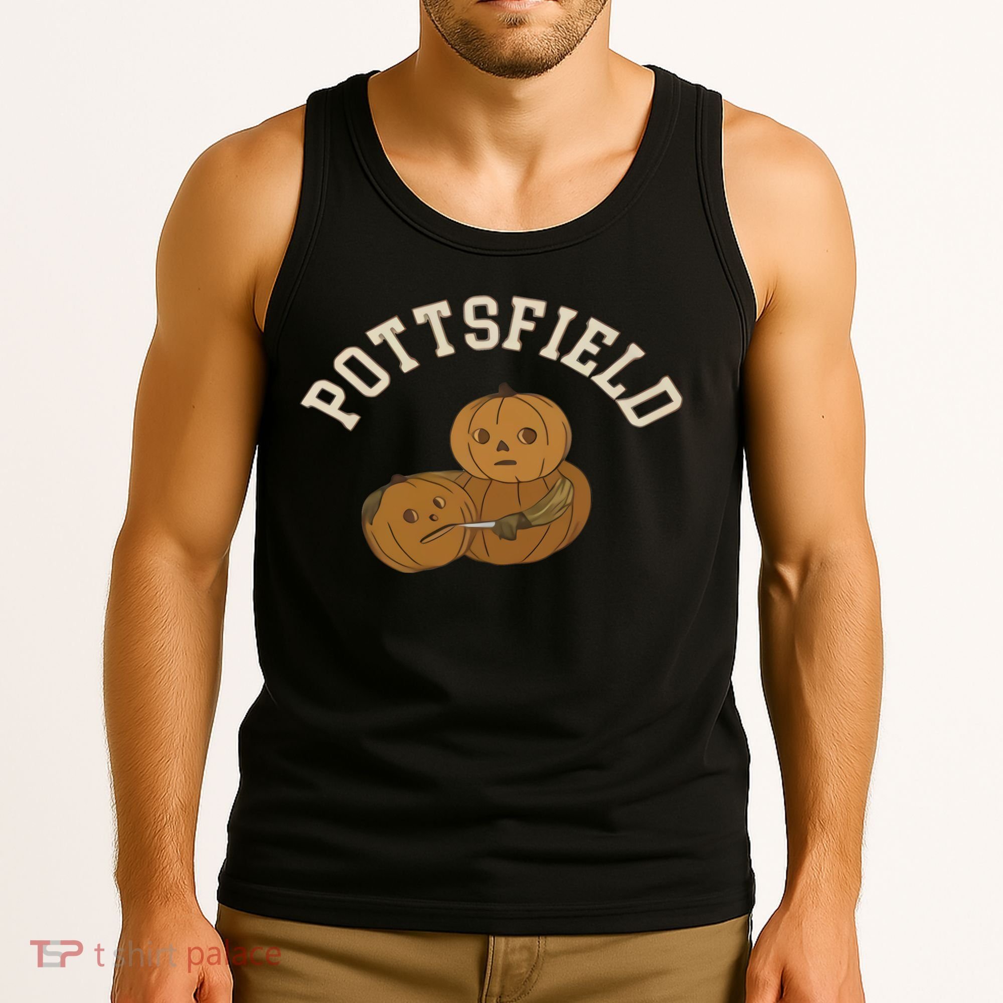 Pottsfield Over The Garden Wall Halloween Wear Pumpkin Tank Top
