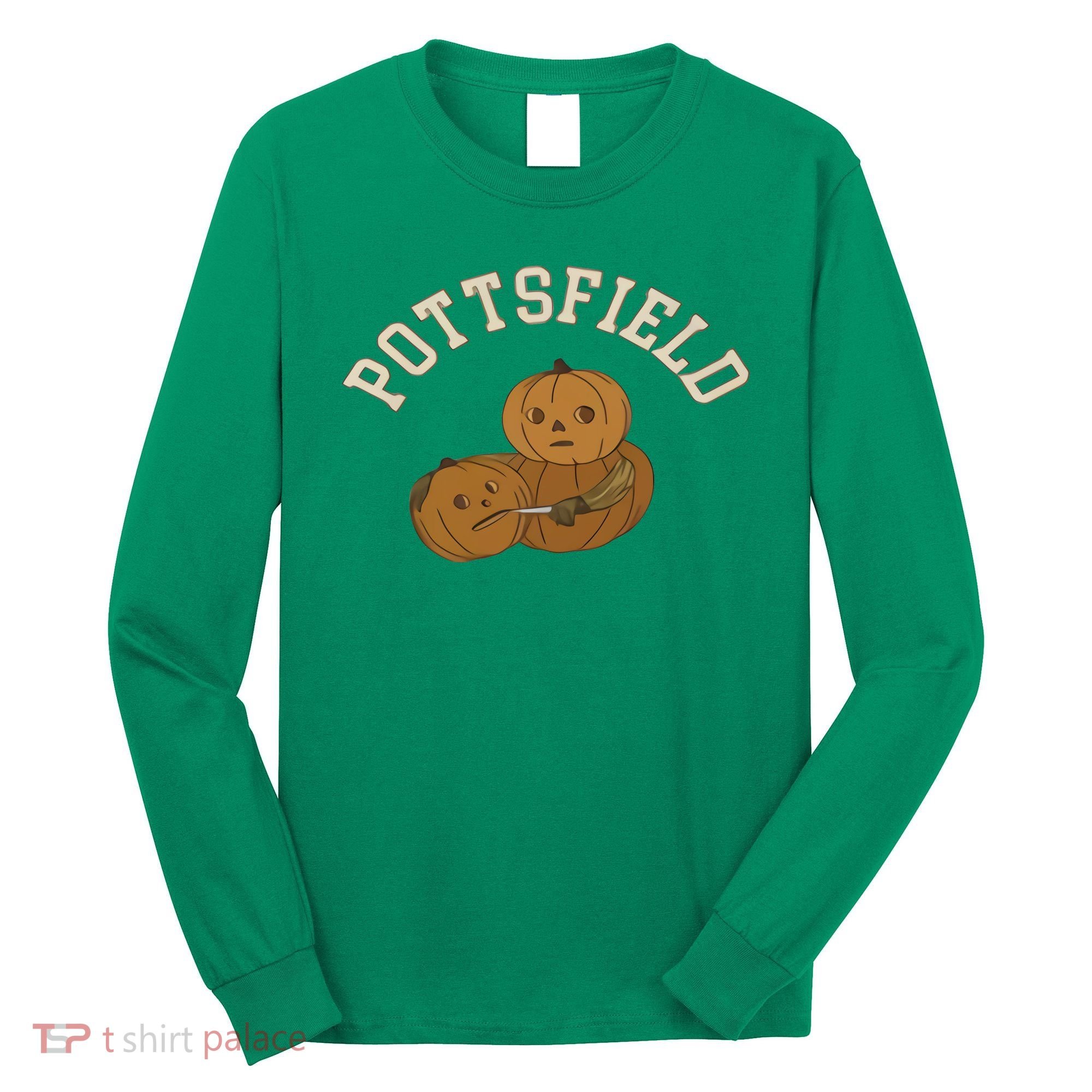 Pottsfield Over The Garden Wall Halloween Wear Pumpkin Long Sleeve Shirt