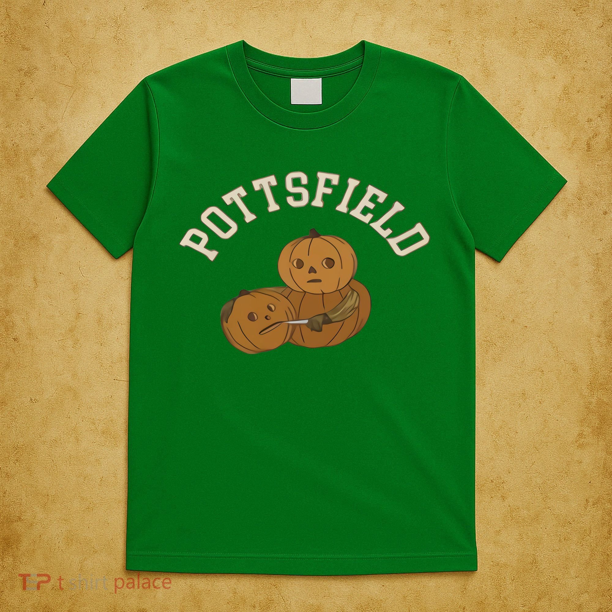 Pottsfield Over The Garden Wall Halloween Wear Pumpkin T-Shirt