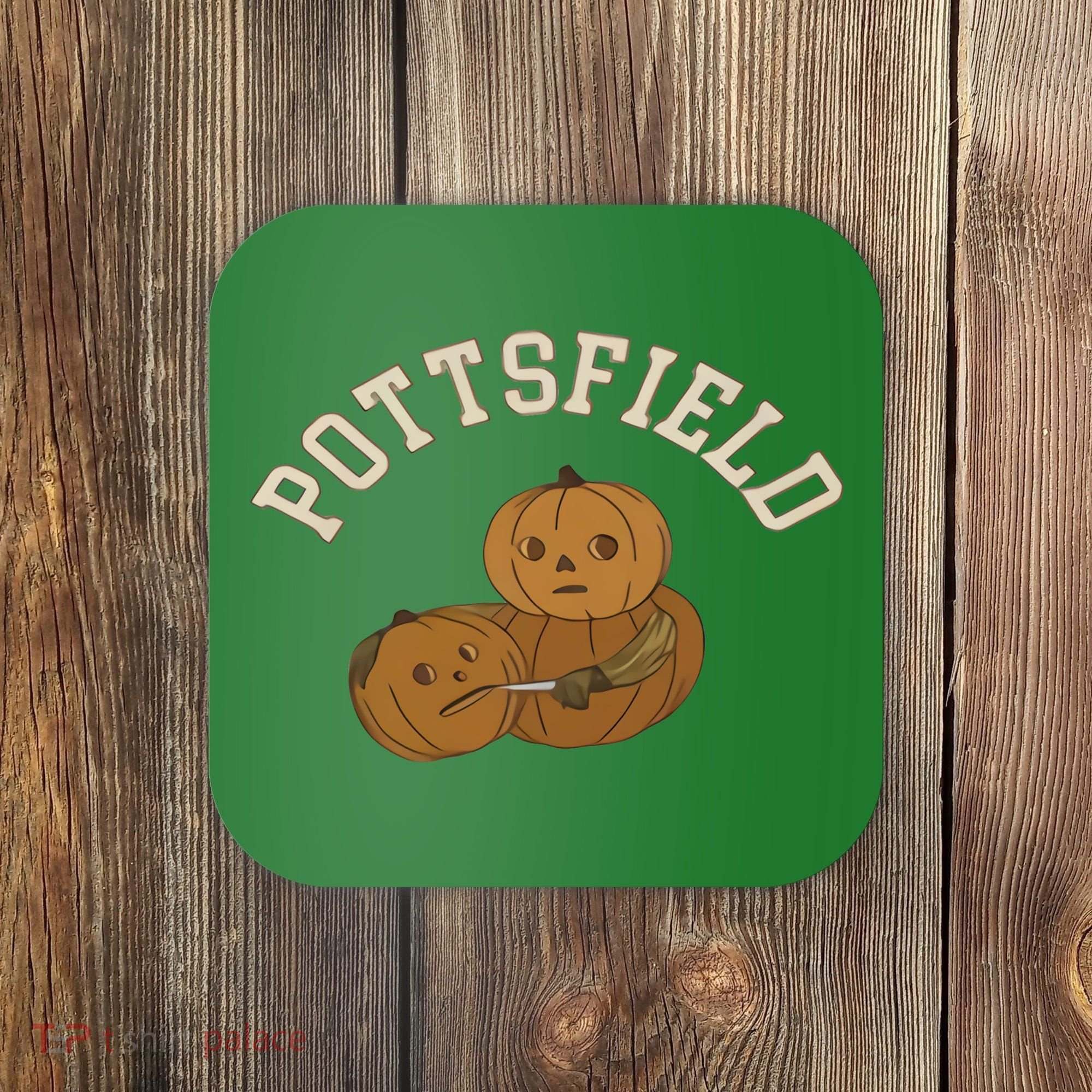 Pottsfield Over The Garden Wall Halloween Wear Pumpkin Coaster