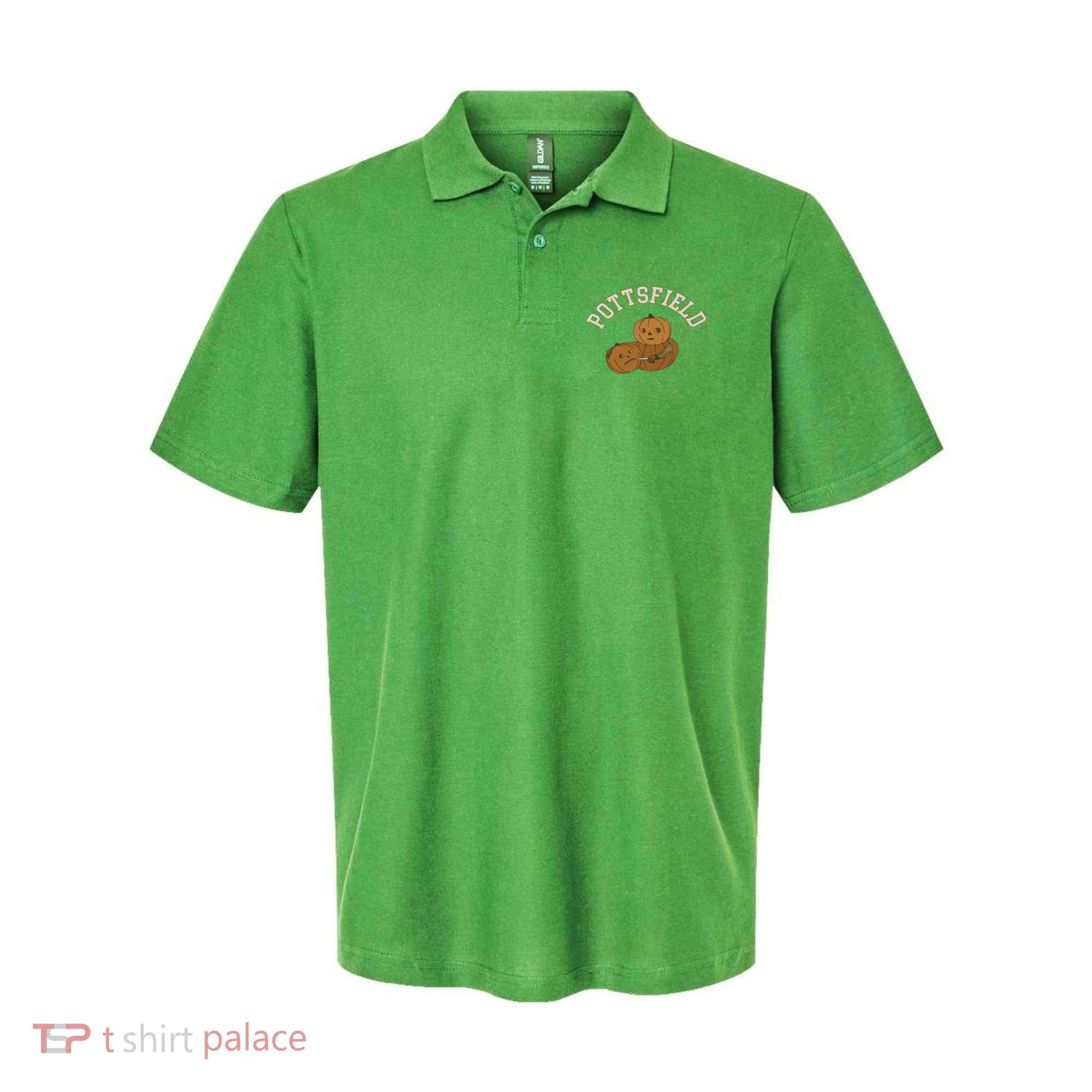 Pottsfield Over The Garden Wall Halloween Wear Pumpkin Polo