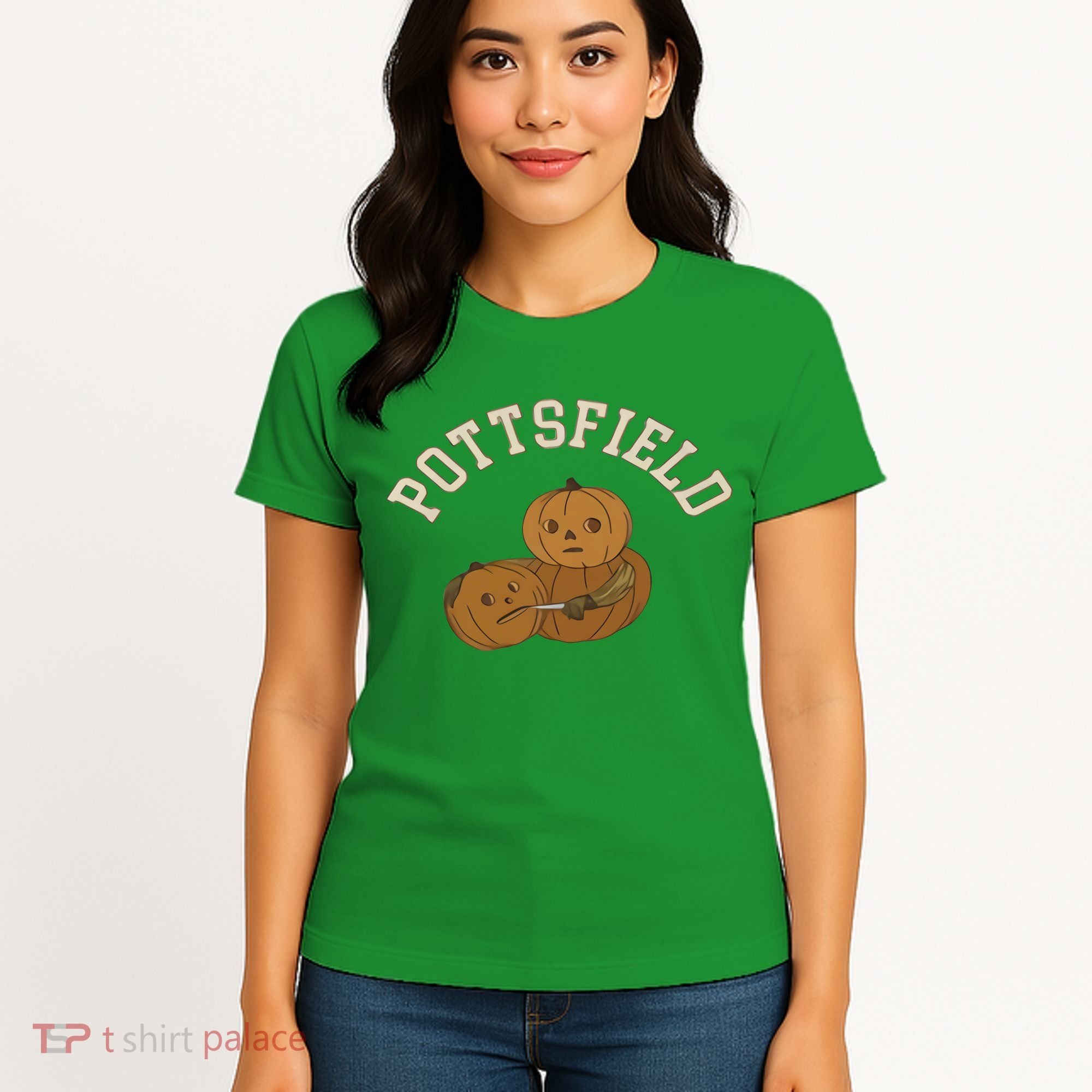 Pottsfield Over The Garden Wall Halloween Wear Pumpkin Women's T-Shirt