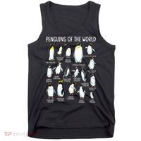 Penguins Of The World Zookeeper Sea Animal Penguin Lovers Tank Top thumb 0