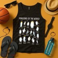Penguins Of The World Zookeeper Sea Animal Penguin Lovers Tank Top thumb 4