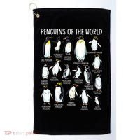 Penguins Of The World Zookeeper Sea Animal Penguin Lovers Golf Towel thumb 0