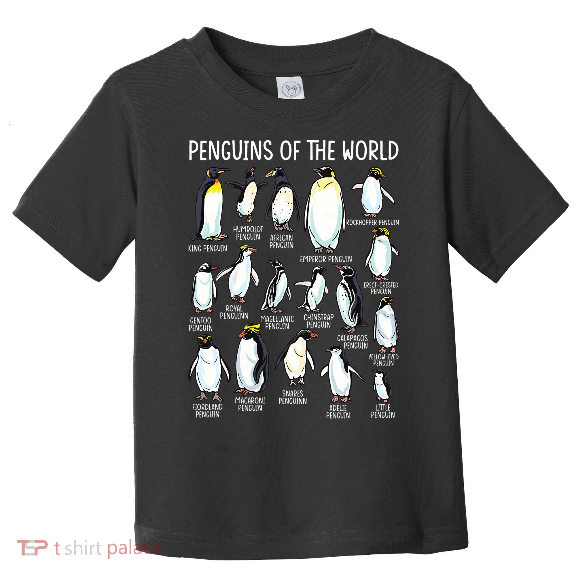 Penguins Of The World Zookeeper Sea Animal Penguin Lovers Toddler T-Shirt