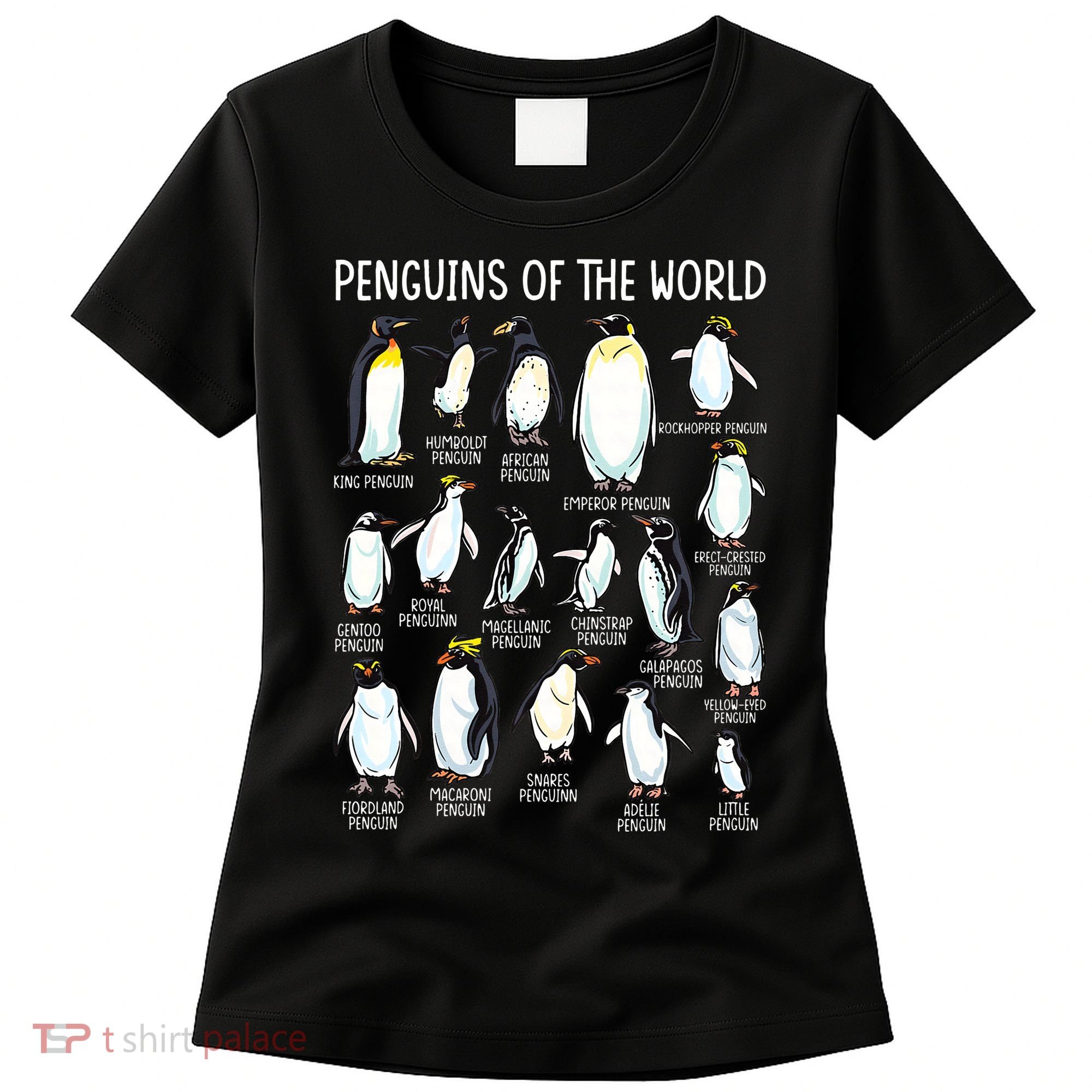 Penguins Of The World Zookeeper Sea Animal Penguin Lovers Women's T-Shirt