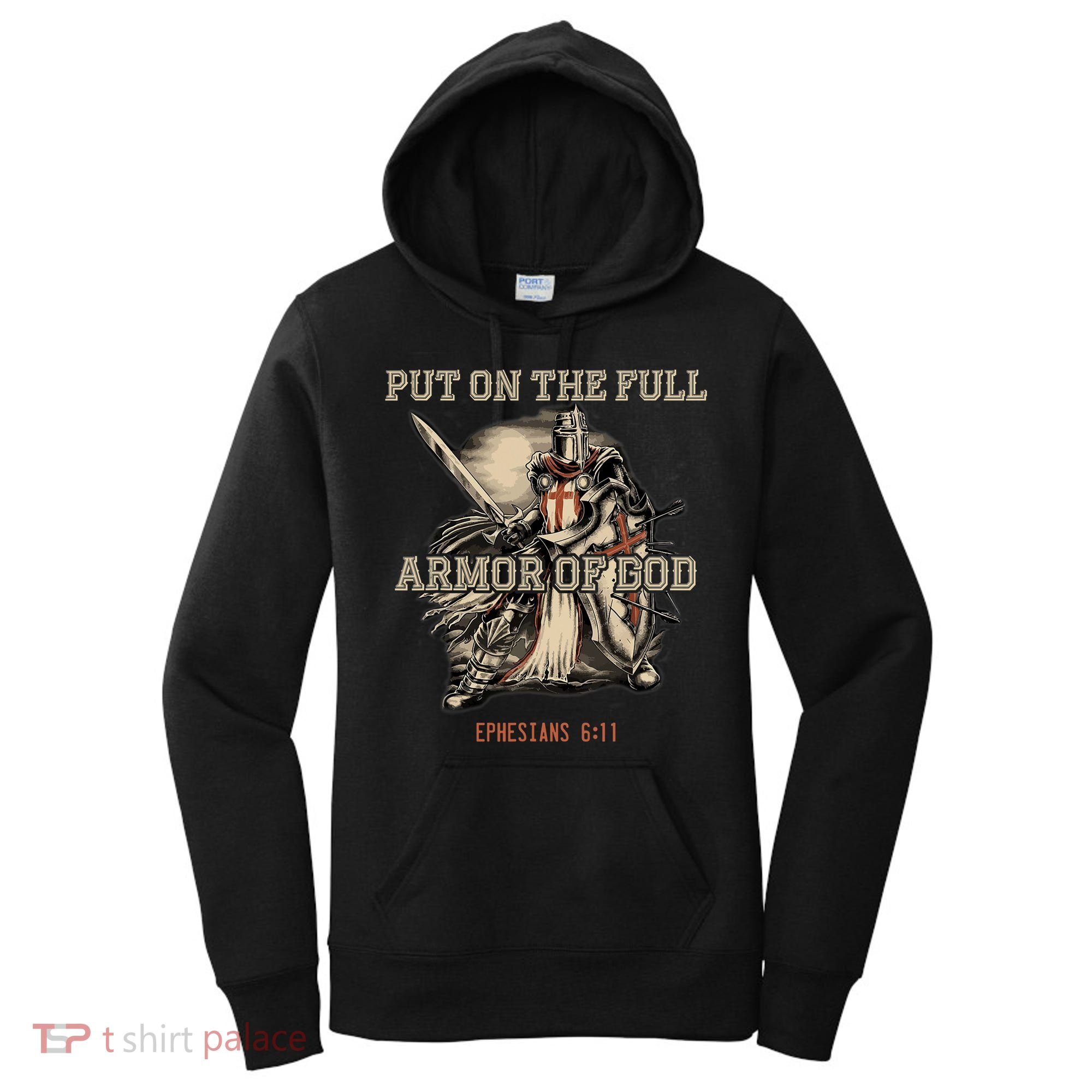 Put On The Full Armor Of God Christian Religious Quote Women's Hoodie