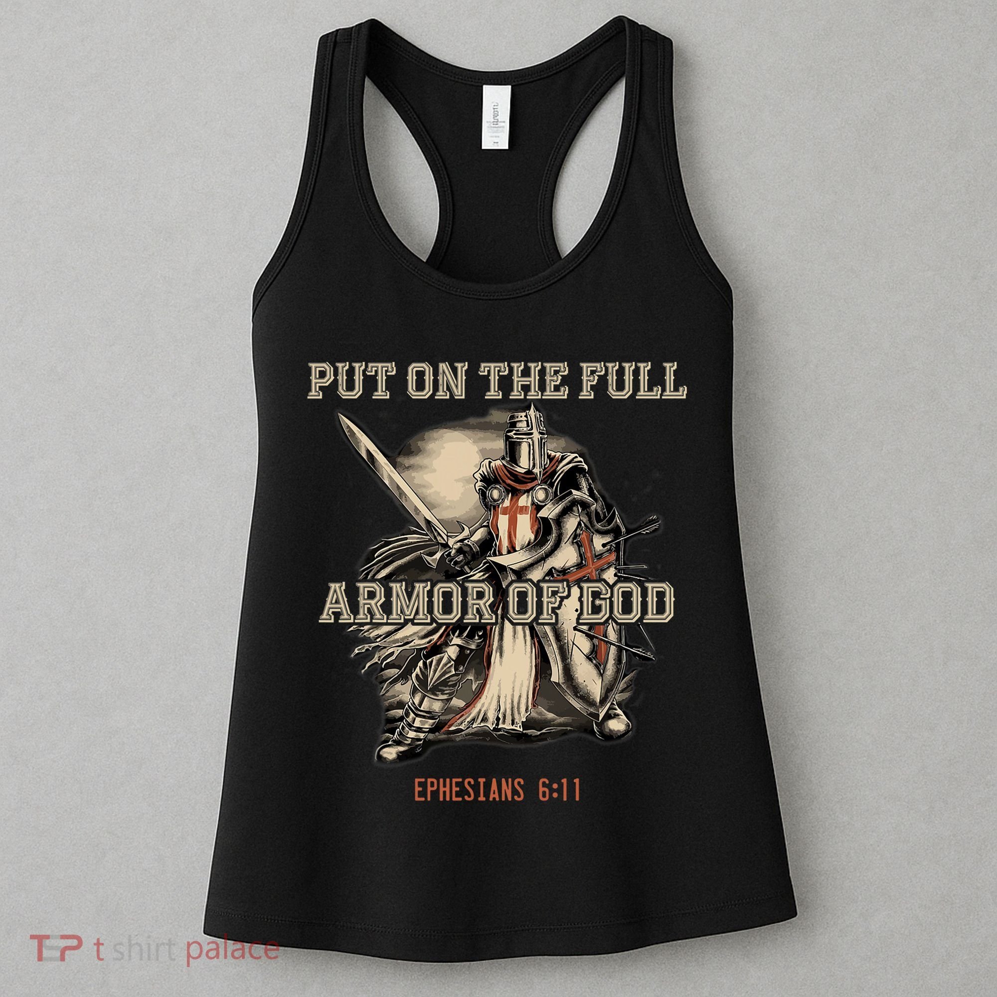 Put On The Full Armor Of God Christian Religious Quote Women's Tank Top