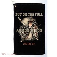 Put On The Full Armor Of God Christian Religious Quote Golf Towel thumb 0