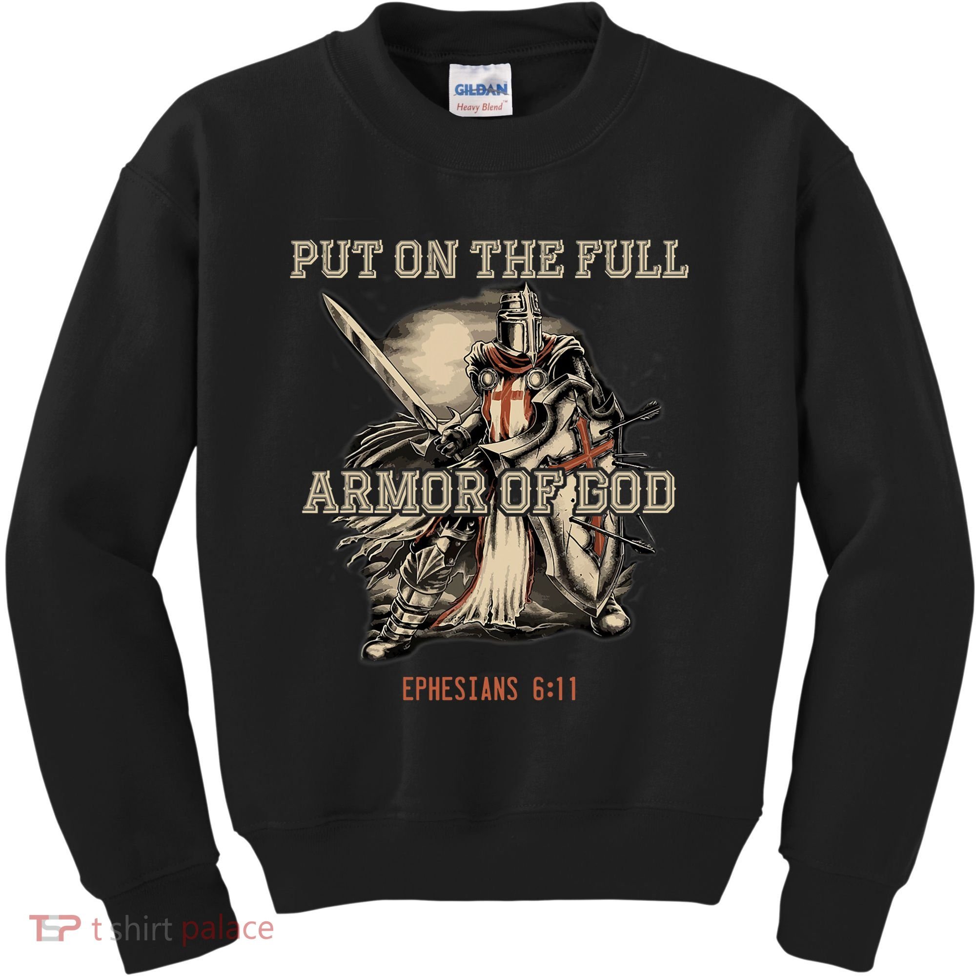 Put On The Full Armor Of God Christian Religious Quote Kids Sweatshirt