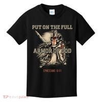 Put On The Full Armor Of God Christian Religious Quote Kids T-Shirt thumb 0
