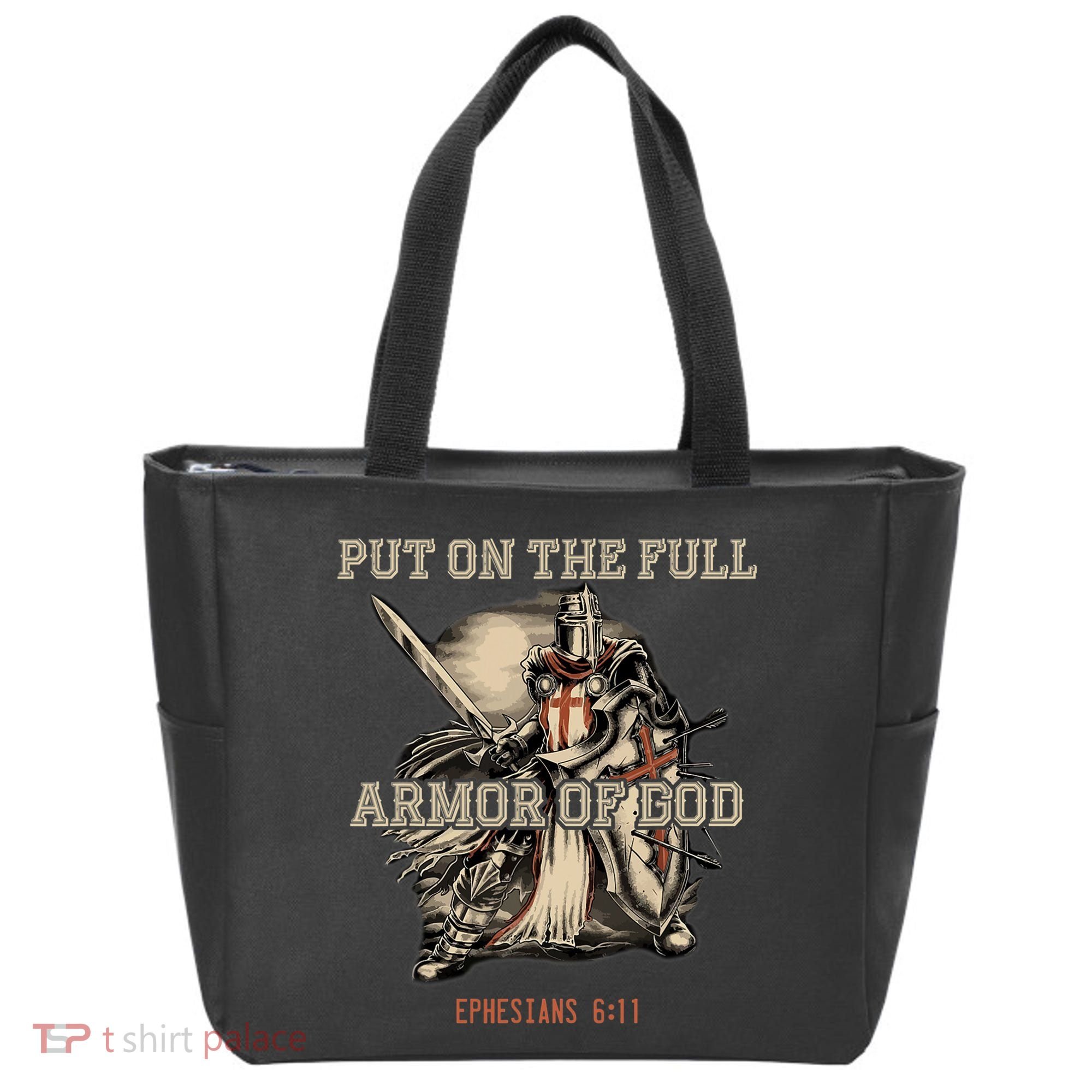 Put On The Full Armor Of God Christian Religious Quote Tote Bag