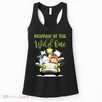 Pawpaw Of The Wild One 1st Birthday Safari Family Matching Women's Tank Top thumb 0
