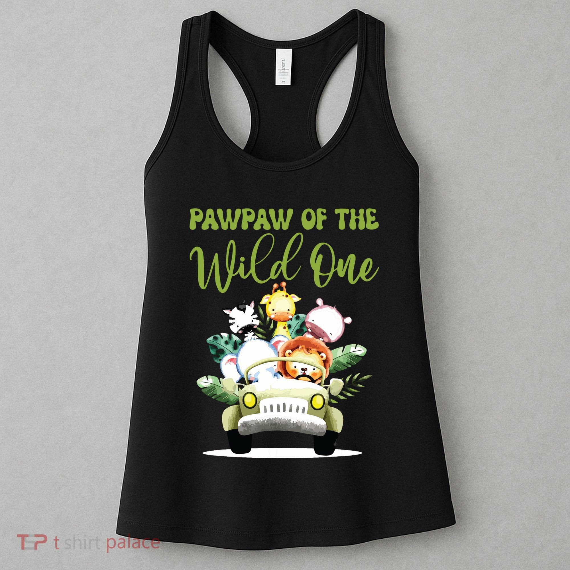 Pawpaw Of The Wild One 1st Birthday Safari Family Matching Women's Tank Top