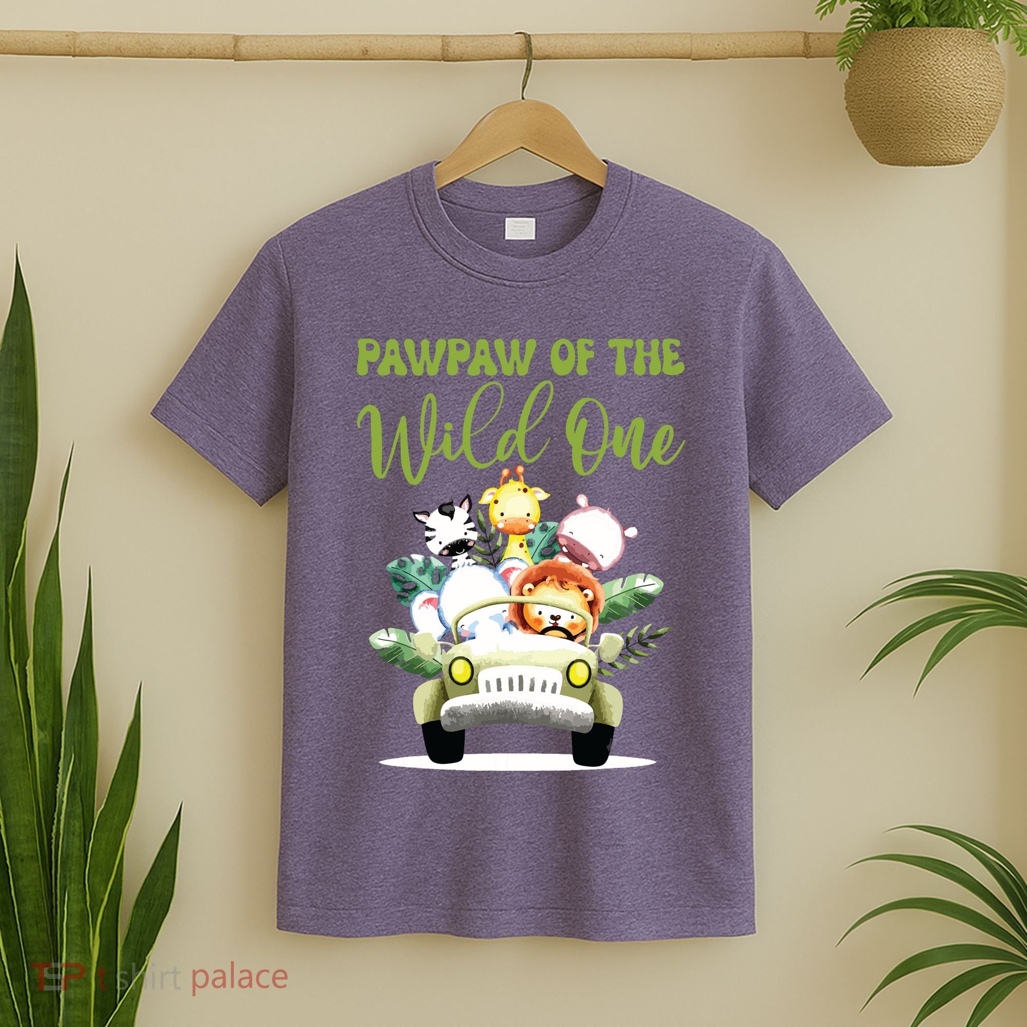 Pawpaw Of The Wild One 1st Birthday Safari Family Matching T-Shirt