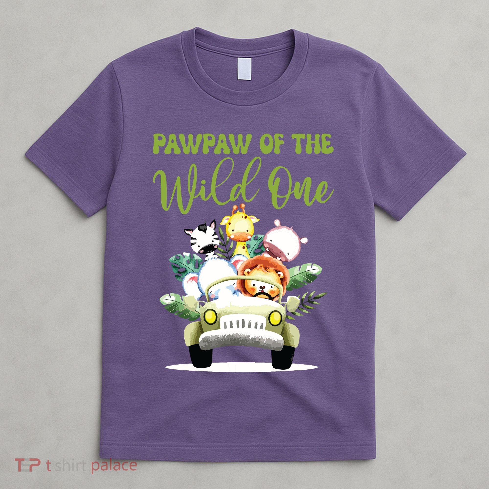 Pawpaw Of The Wild One 1st Birthday Safari Family Matching T-Shirt