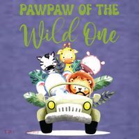 Pawpaw Of The Wild One 1st Birthday Safari Family Matching Women's Hoodie thumb 2