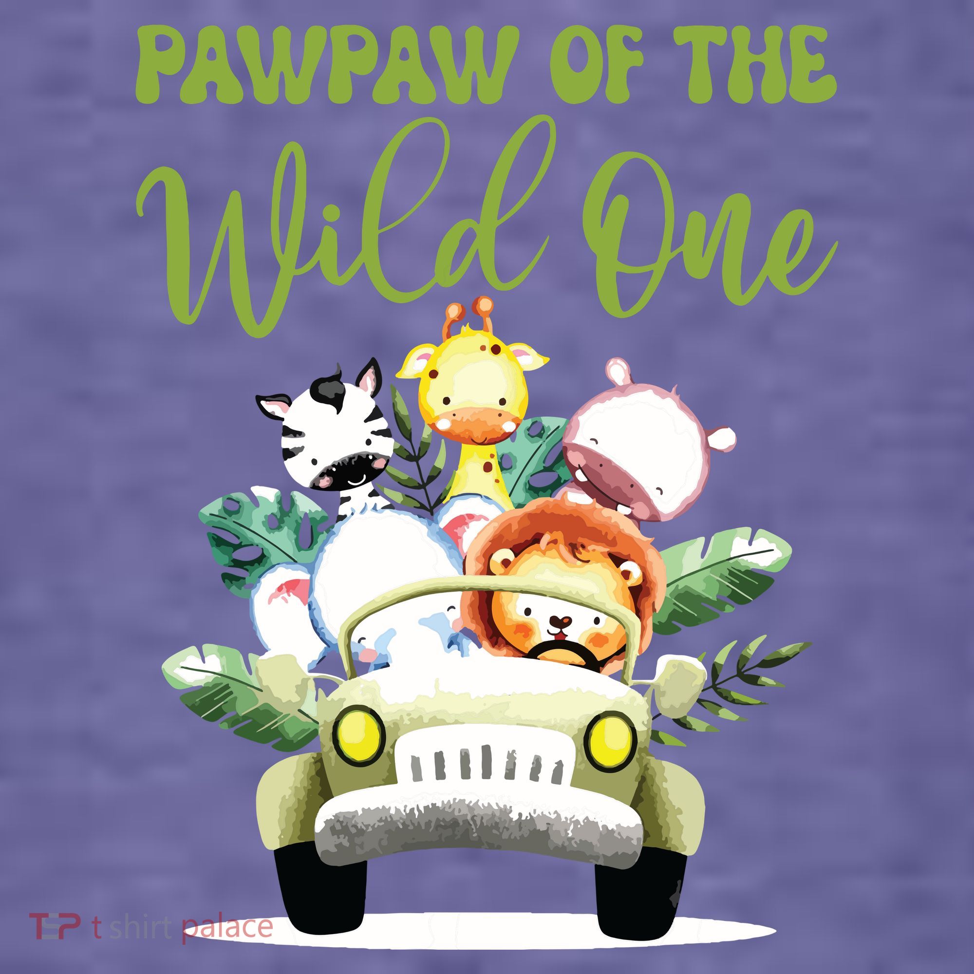 Pawpaw Of The Wild One 1st Birthday Safari Family Matching Women's Hoodie