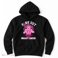 Pink Out Tackle Breast Cancer Awareness Football Hoodie thumb 0