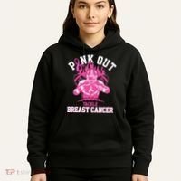 Pink Out Tackle Breast Cancer Awareness Football Hoodie thumb 5