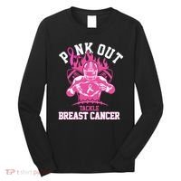 Pink Out Tackle Breast Cancer Awareness Football Long Sleeve Shirt thumb 0