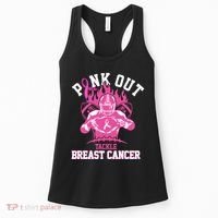 Pink Out Tackle Breast Cancer Awareness Football Women's Tank Top thumb 0