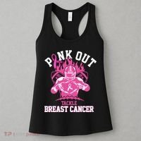 Pink Out Tackle Breast Cancer Awareness Football Women's Tank Top thumb 3
