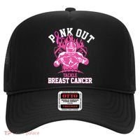 Pink Out Tackle Breast Cancer Awareness Football Hat thumb 0