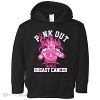 Pink Out Tackle Breast Cancer Awareness Football Toddler Hoodie thumb 0