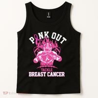 Pink Out Tackle Breast Cancer Awareness Football Tank Top thumb 2