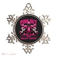 Pink Out Tackle Breast Cancer Awareness Football Pink Ribbon Ornament thumb 0