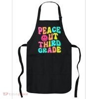 Peace Out Third Grade Last Day Of School 3rd Grade Teacher Apron thumb 0