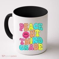 Peace Out Third Grade Last Day Of School 3rd Grade Teacher Coffee Mug thumb 0