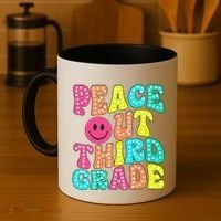 Peace Out Third Grade Last Day Of School 3rd Grade Teacher Coffee Mug thumb 4