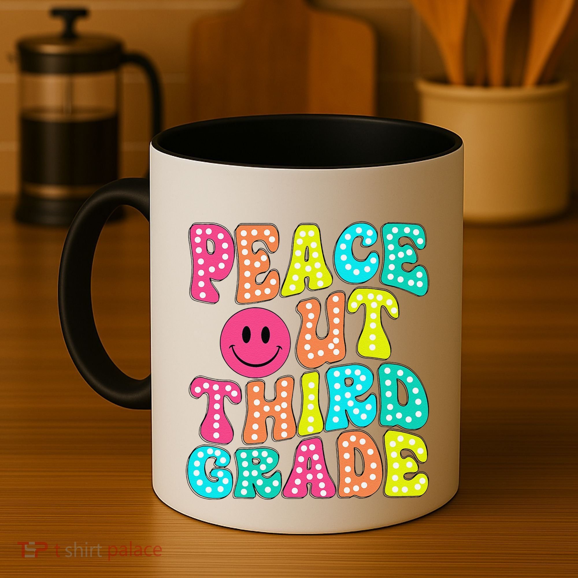 Peace Out Third Grade Last Day Of School 3rd Grade Teacher Coffee Mug