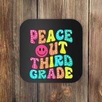Peace Out Third Grade Last Day Of School 3rd Grade Teacher Coaster thumb 0