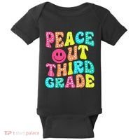 Peace Out Third Grade Last Day Of School 3rd Grade Teacher Baby Bodysuit thumb 0