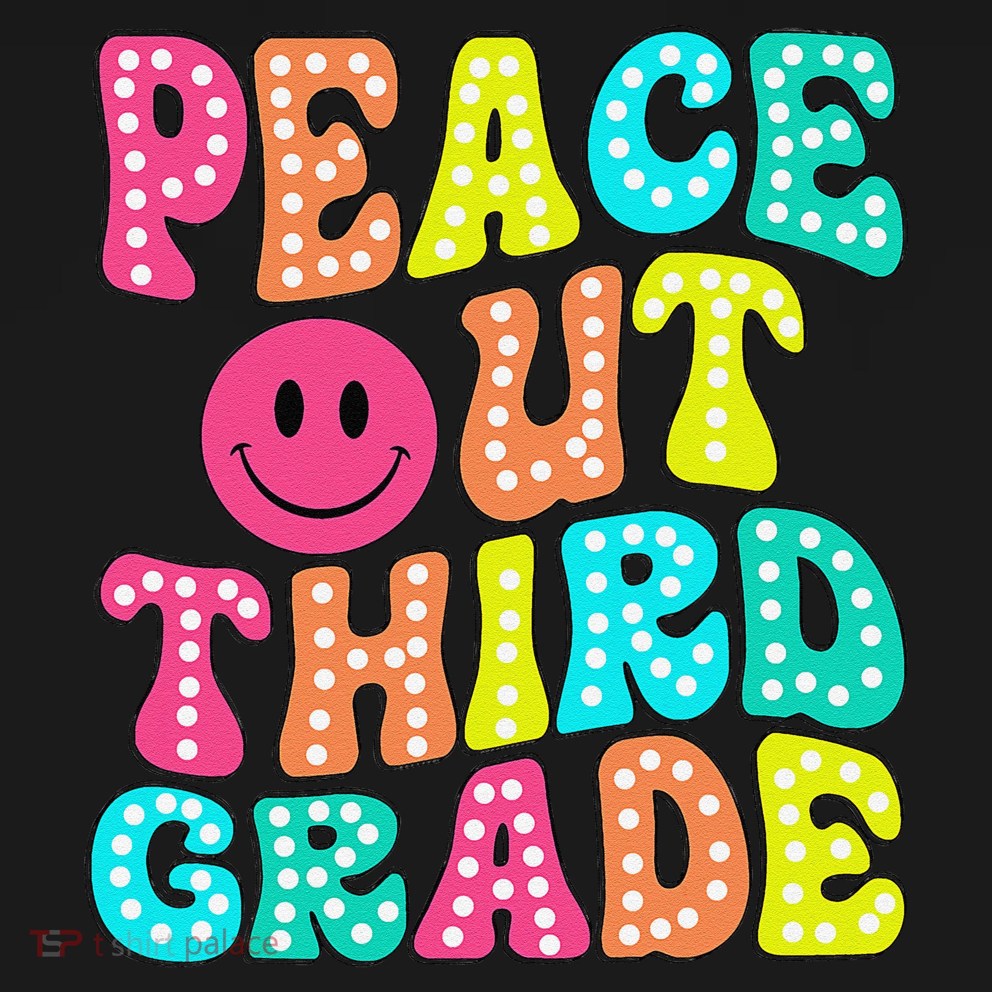 Peace Out Third Grade Last Day Of School 3rd Grade Teacher Toddler Hoodie
