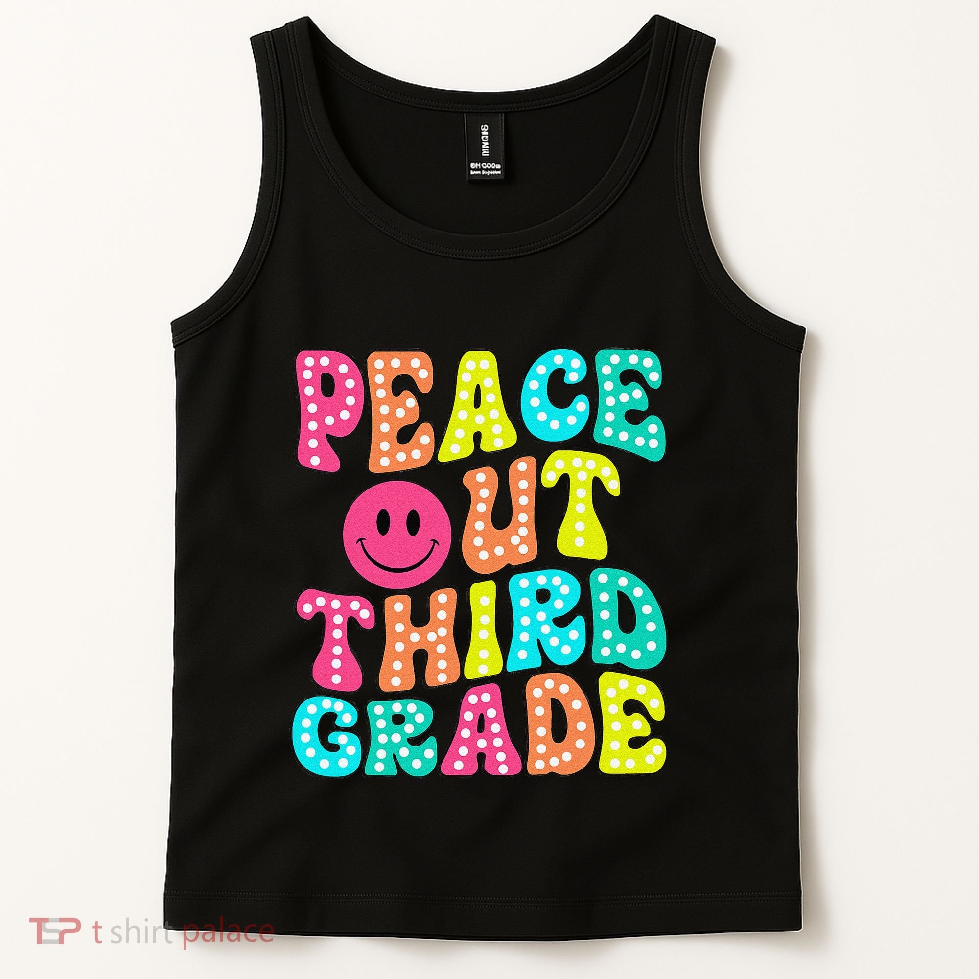 Peace Out Third Grade Last Day Of School 3rd Grade Teacher Tank Top