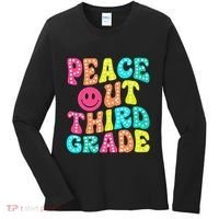 Peace Out Third Grade Last Day Of School 3rd Grade Teacher Women's Long Sleeve Shirt thumb 0