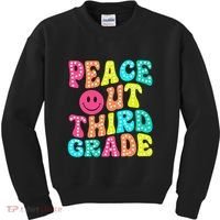Peace Out Third Grade Last Day Of School 3rd Grade Teacher Kids Sweatshirt thumb 0